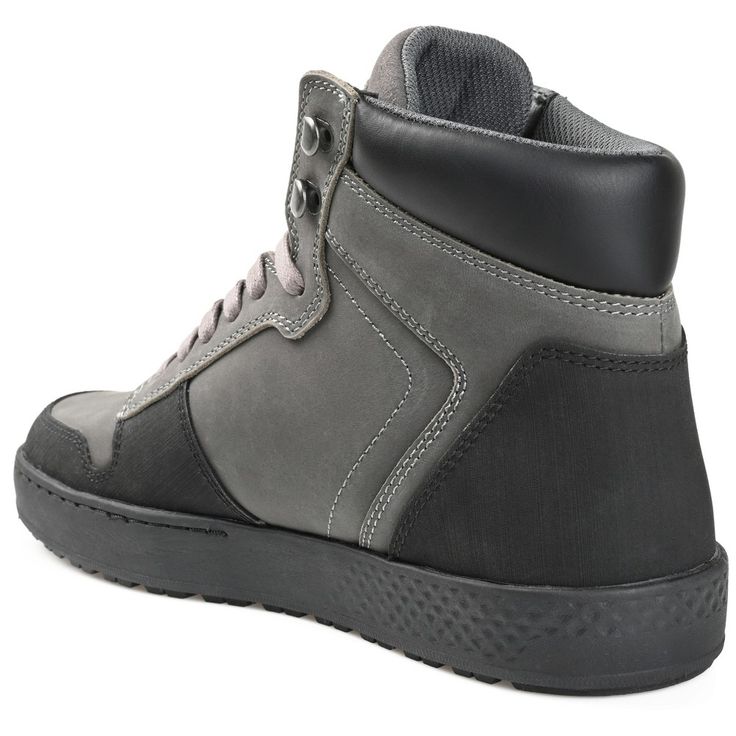 A two-toned sneaker boot you'll find yourself turning to over and over The Triton by Territory. Crafted with only the best materials this casual style features a durable EVA/rubber hybrid outsole and genuine leather with a rubber toe guard. A cushioned collar and tongue with a 12 mm Tru Comfort Foam� footbed complete the design for unwavering support. Personalized Watches, Unique Sneakers, Sneaker Style, High Top Sneaker, Mens Lifestyle, Comfortable Sneakers, Toe Designs, Wedge Sneaker, Tan Brown