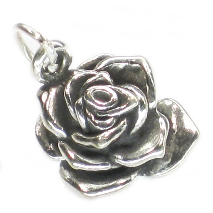 Please note that this flower is quite a solid charm and may not be sutiable for some - - - Rose flower sterling silver Heavy charm Sterling Silver .925 Charm Fitting - Jump Ring - NOT suitable for bead bracelets - NOT suitable for Pandora bracelets - to fit a Pandora bracelet or another design please send a message before purchasing so we can advise the additional fitting that you need to buy flowers charms Sterling Silver Charm 925 Flowers & Plants Charm Fitting - Jump Ring Maldon Jewellery Traditional Sterling Silver 49259 REF SS Moderno No Stone Please note, we do NOT supply gift boxes, so your item will NOT come in a gift box. Please also note that most connecting rings will NOT be soldered, and for your peace of mind, we recommend you have them soldered by your own local jeweller, as Dainty Vintage Charm Flower Pendant Jewelry, Dainty Jewelry With Vintage Charm And Flower Pendant, Dainty Flower Pendant Jewelry With Vintage Charm, Dainty Flower Pendant With Vintage Charm, Dainty Flower Charm For Gift, Charming Flower Pendant Jewelry With Charm, Charming Flower Pendant Jewelry, Anniversary Flower Charm Pendant Necklace, Elegant Silver Jewelry With Vintage Charm