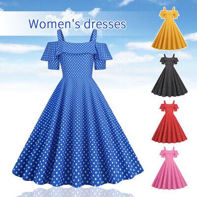 Top Seller for Womens Retro Casual 50s 60s Swing Dress Rockabilly Evening Party Cocktail Dress, Womens Clothing Party Cocktail Dress, Rockabilly Dress, Top Seller, Evening Party, Cocktail Dress Party, Swing Dress, New Fashion, Cocktail Dress, Fashion Clothing