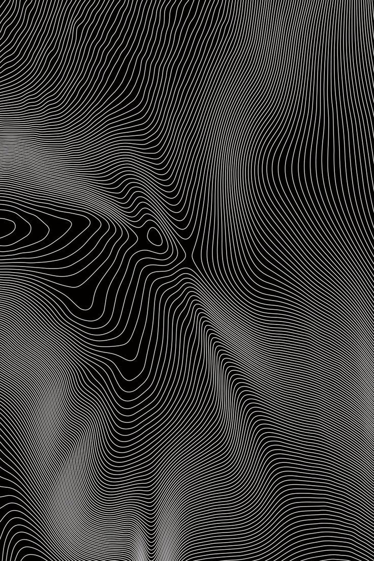 an abstract black and white background with wavy lines