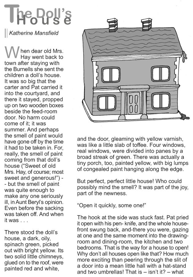 an article in the paper shows how to make a doll house