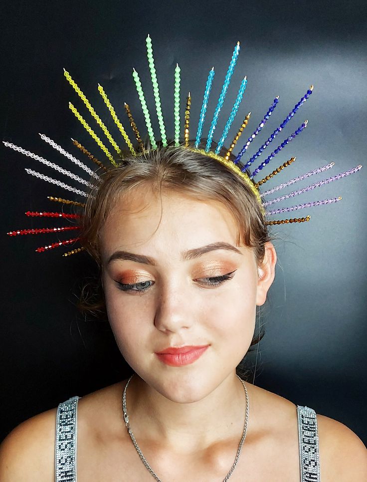 Rainbow Tiara, Pride Crown, Lgbtq Pride Headpiece, LGBT Crown, Rainbow ...