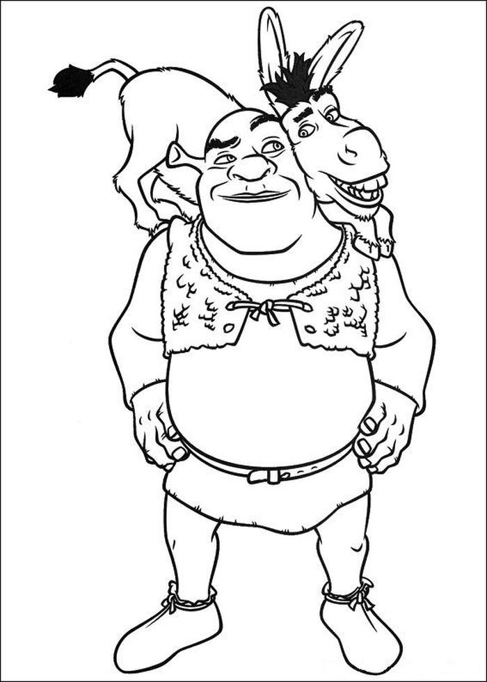 Shrek Printable Coloring Pages