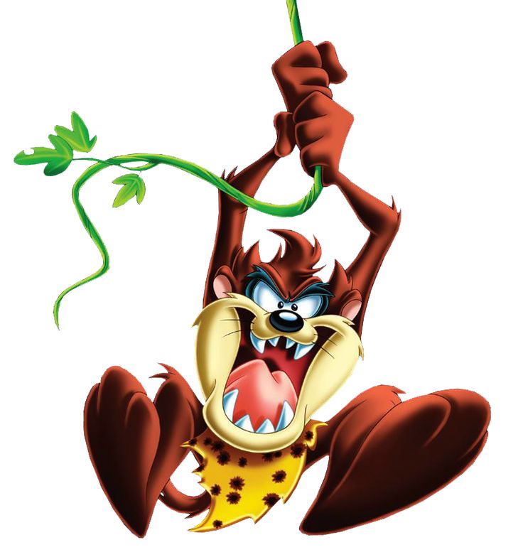 a cartoon character holding onto a plant with its mouth wide open and tongue hanging out