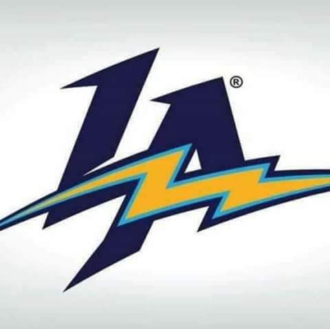 the los angeles chargers logo is shown in this undrecognized file photo