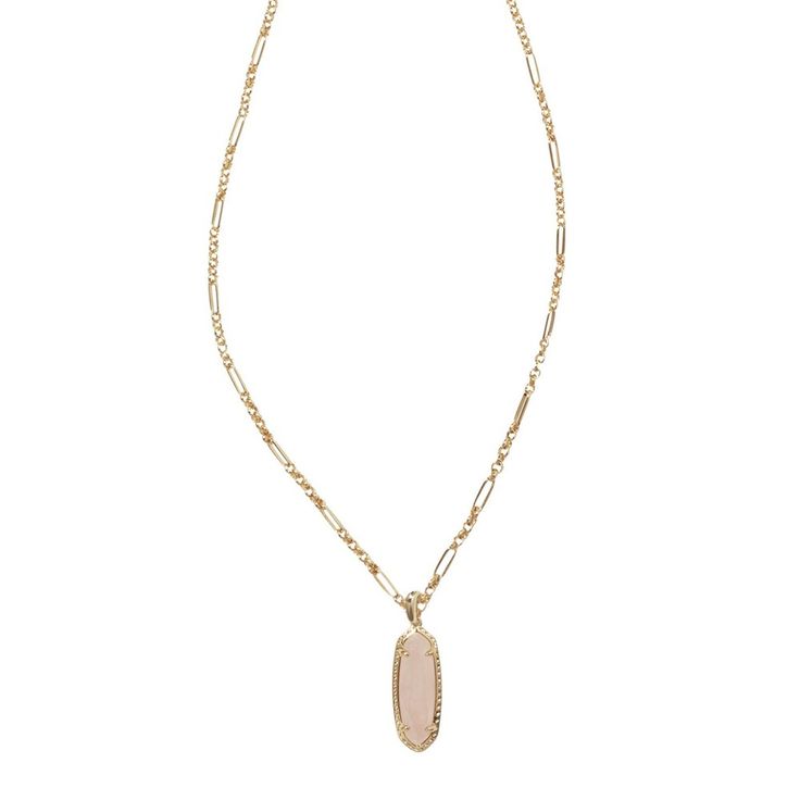 Make a sophisticated statement with the Eva Small Long Pendant Necklace. An oval-cut stone delicately hangs from a long chain for a sleek, contemporary look. Effortlessly elegant, pair this pendant with a classic chain or a chic choker. To preserve your fashion jewelry for years to come, agents such as soaps, perfumes, lotions, makeup, hair and cleaning products, and other chemical contact should be avoided. Take care to remove jewelry before showering, sleeping, exercising or swimming. Kendra S Elegant Oblong Necklace With Adjustable Chain, Elegant Oblong Gemstone Jewelry, Elegant Oblong Necklace For Everyday Wear, Elegant Oblong Everyday Necklace, Elegant Everyday Oblong Necklace, Elegant Oval Pendant Chain Necklace, Elegant Oblong Necklaces As Gifts, Elegant Faceted Necklace For Everyday Wear, Target Gifts