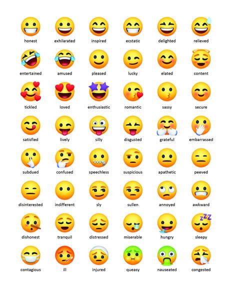 many different types of emoticions are shown in this screenshot from the website