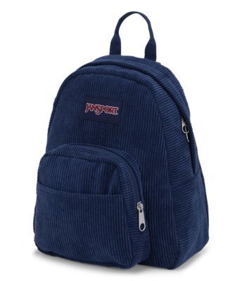 The Half Pint Backpack is a super cute addition to any outfit. Featuring one main compartment, a front zippered pocket, and all of the cuteness you could ever imagine.Small and light, the JanSport Half Pint is the perfect throw-on-and-go miniature backpack. Cute Student Backpack With Zipper Closure, Cute Blue Backpack With Zipper Closure, Cute Travel Backpack With Zipper Closure, Cute Backpack With Zipper Pocket For Everyday Use, Cute Backpack With Zipper Pocket, Navy Blue Jansport, Miniature Backpack, Mochila Jansport, Backpack Jansport