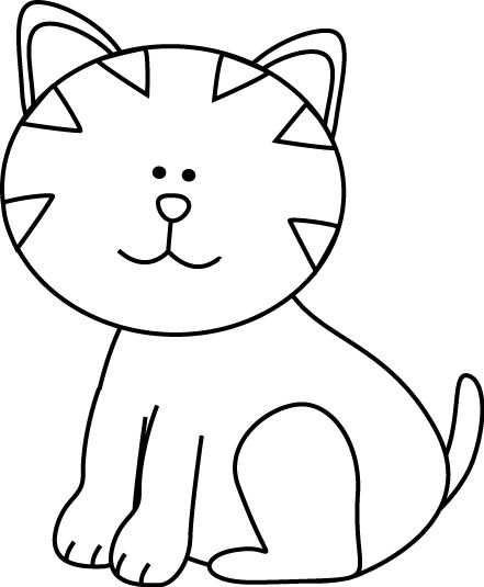 a black and white drawing of a cat sitting on the ground with its eyes closed