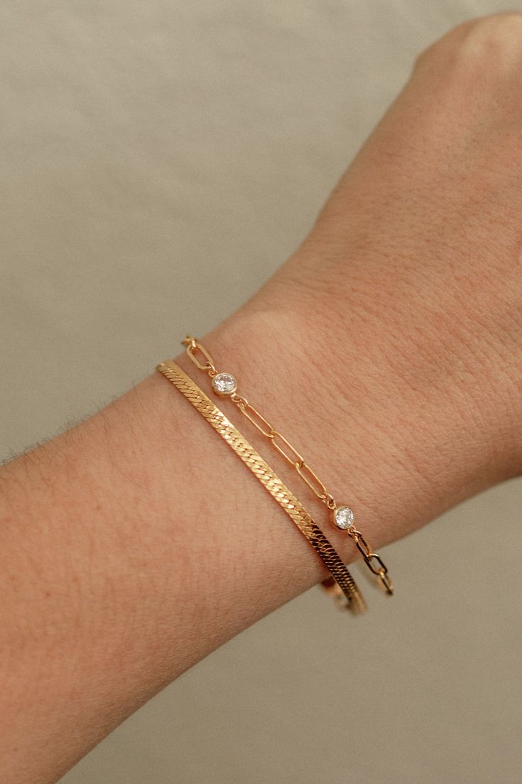 14k gold filled and cubic zirconia. Gold Filled, Cubic Zirconia, Gold Bracelet, Bracelet, Gold