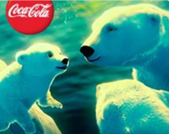 the polar bears movie poster with two polar bears facing each other in front of water