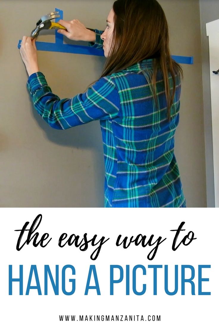 the easy way to hang a picture