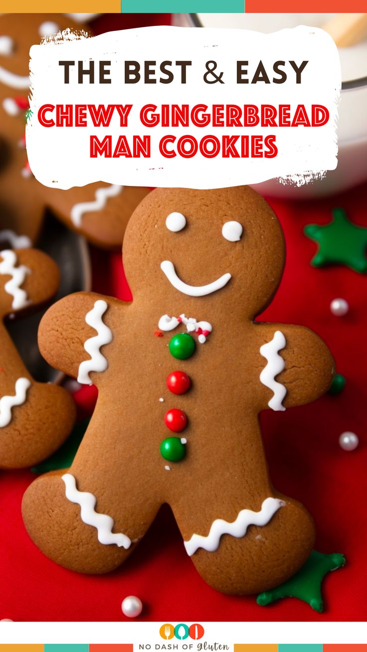 the best and easy chewy gingerbread man cookies