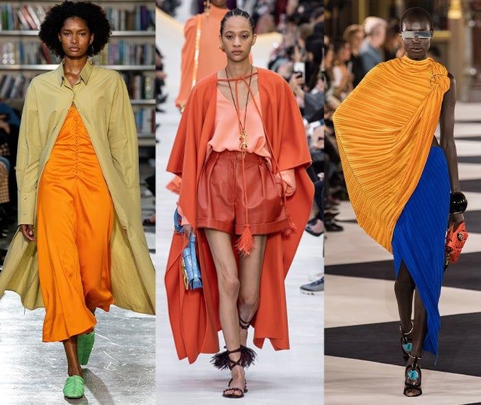 How to wear orange? 7 color combinations to get you started! Orange Runway Fashion, Orange Outfits Men, Runway Fashion Men, Orange Runway, Capelet Pattern, Orange Outfits, Colour Combinations Fashion, Color Combinations For Clothes, Wearing Color