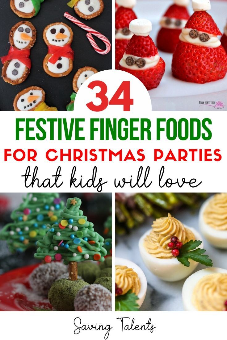 festive finger foods for christmas parties that kids will love