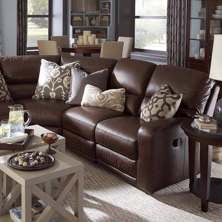 living room color schemes with brown leather furniture Red microfiber