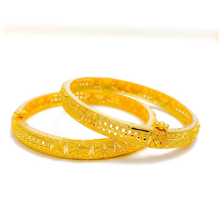 22k-gold-Traditional Floral Baby Bangle Pair Kids Bangles Gold Indian, Baby Bangles Indian Gold, Bangles For Baby Girl Gold, Festive 22k Yellow Gold Bangle, Adjustable Gold Baby Bangles, 22k Yellow Gold Ceremonial Bangle, Kids Bangles, 22k Gold Bangles, Gold Necklace Indian