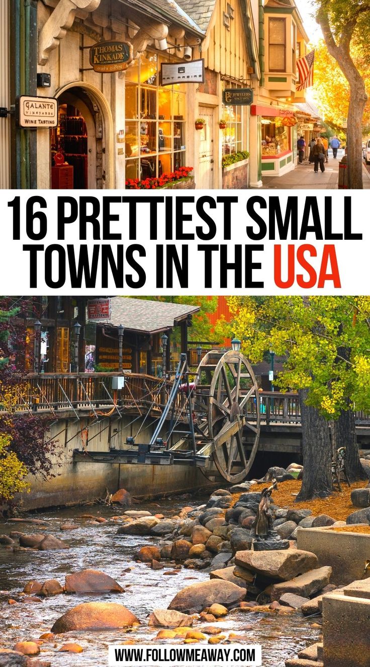 Prettiest Small Towns In The USA Beautiful Streets Small Towns, Walkable Small Towns, Cute Towns In America, Amazing Places In The Us, Small Mountain Towns, Us Places To Travel, Beautiful Small Towns, Best Small Towns To Visit In The Fall, Top Cities To Visit In Us