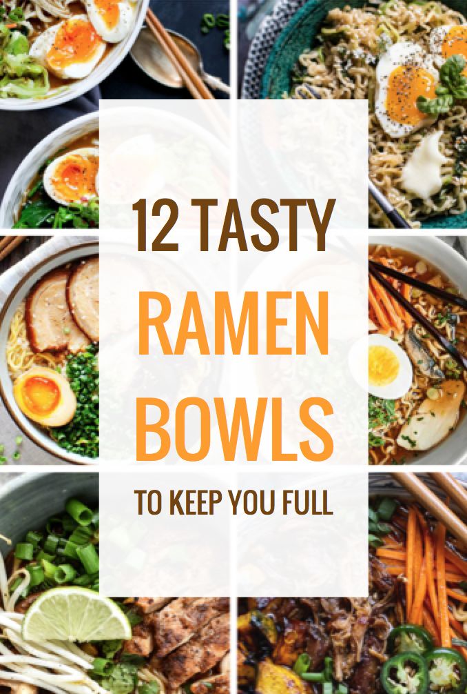 ramen bowls with chopsticks, carrots and noodles in them are the best way to keep you full