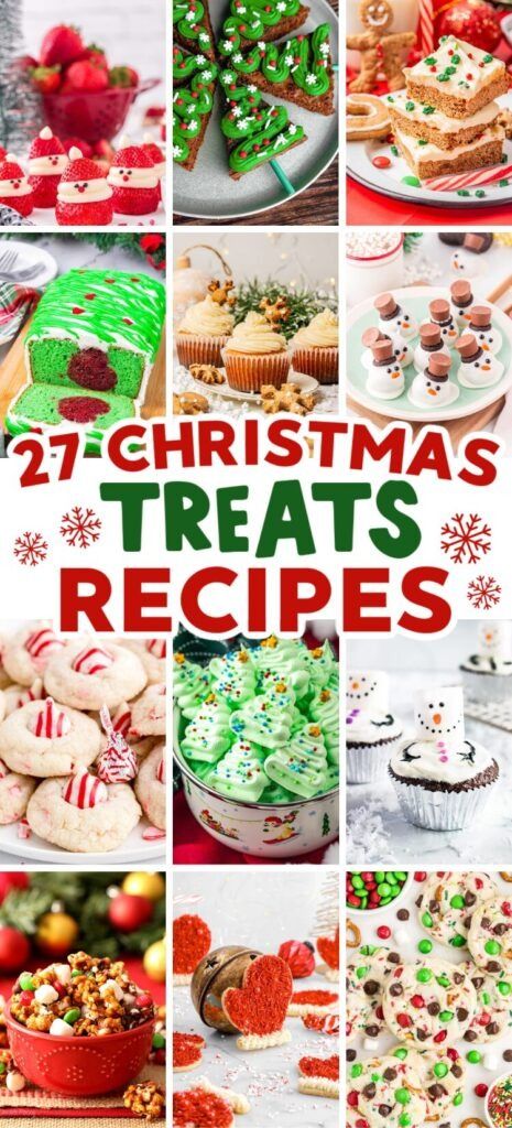 27 Easy Christmas Treats You'll Never Stop Making - ZEN AND HONEY Recipes For Christmas Party, Delicious Christmas Treats, Classic Christmas Dessert, Homemade Holiday Treats, Easy Christmas Candy Recipes, Fun Holiday Treats, Recipes For Christmas, Yummy Christmas Treats, Christmas Food Treats