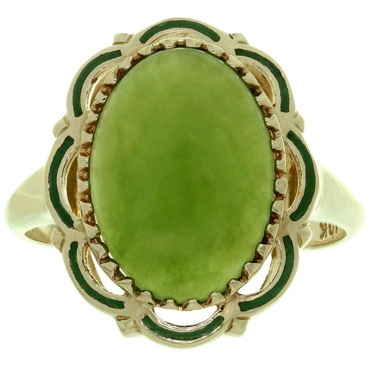 Suit Tattoo, Yellow Gold Cocktail Ring, Gold Cocktail Ring, Gold Cocktail, Jade Stone, Green Enamel, Green Jade, Jade Green, Cocktail Ring