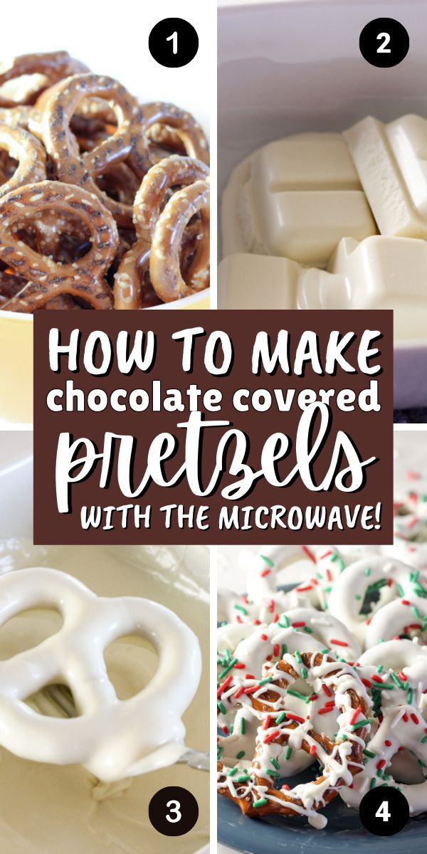 how to make chocolate covered pretzels with the microwave