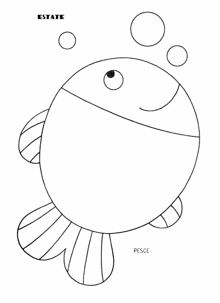 a drawing of a fish with bubbles in it's mouth