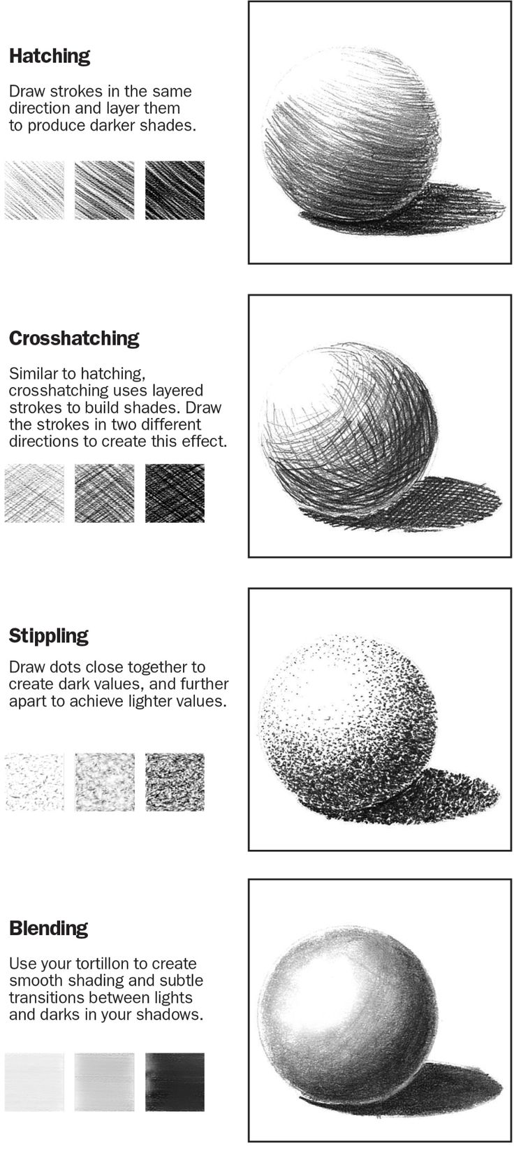 an info sheet with different types of balls and lines on the bottom, in black and white