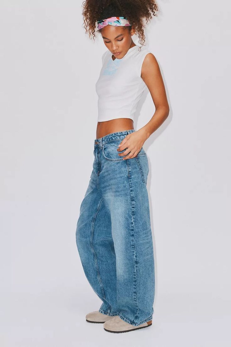 BDG Bella Baggy Jean | Urban Outfitters Baggy Jeans Outfit, Low Rise Baggy Jeans, Slouchy Jeans, Baggy Jean, Streetwear Jeans, Bdg Jeans, Loose Fit Jeans, Cute Everyday Outfits, New Wardrobe