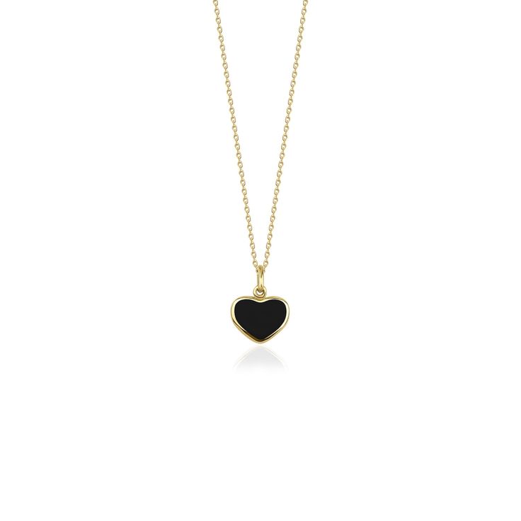 This elegant black heart necklace is crafted with 14k solid gold, embodying timeless beauty and sophistication. Its minimalist design, combined with the finest craftsmanship, makes it a perfect piece for everyday wear or a meaningful gift for a loved one. This necklace is crafted with real 14k solid gold(not plated, not vermeil, not gold filled) You don't need to worry about water, perfume or conditioner contact since real gold doesn't tarnish. The center is hand applied black enamel on top of s Black Heart Necklace, Water Perfume, About Water, Gold Bond, August Birthstone Jewelry, July Birthstone Jewelry, Jewelry Ring Box, Pearl Jewellery Earrings, Evil Eye Jewelry