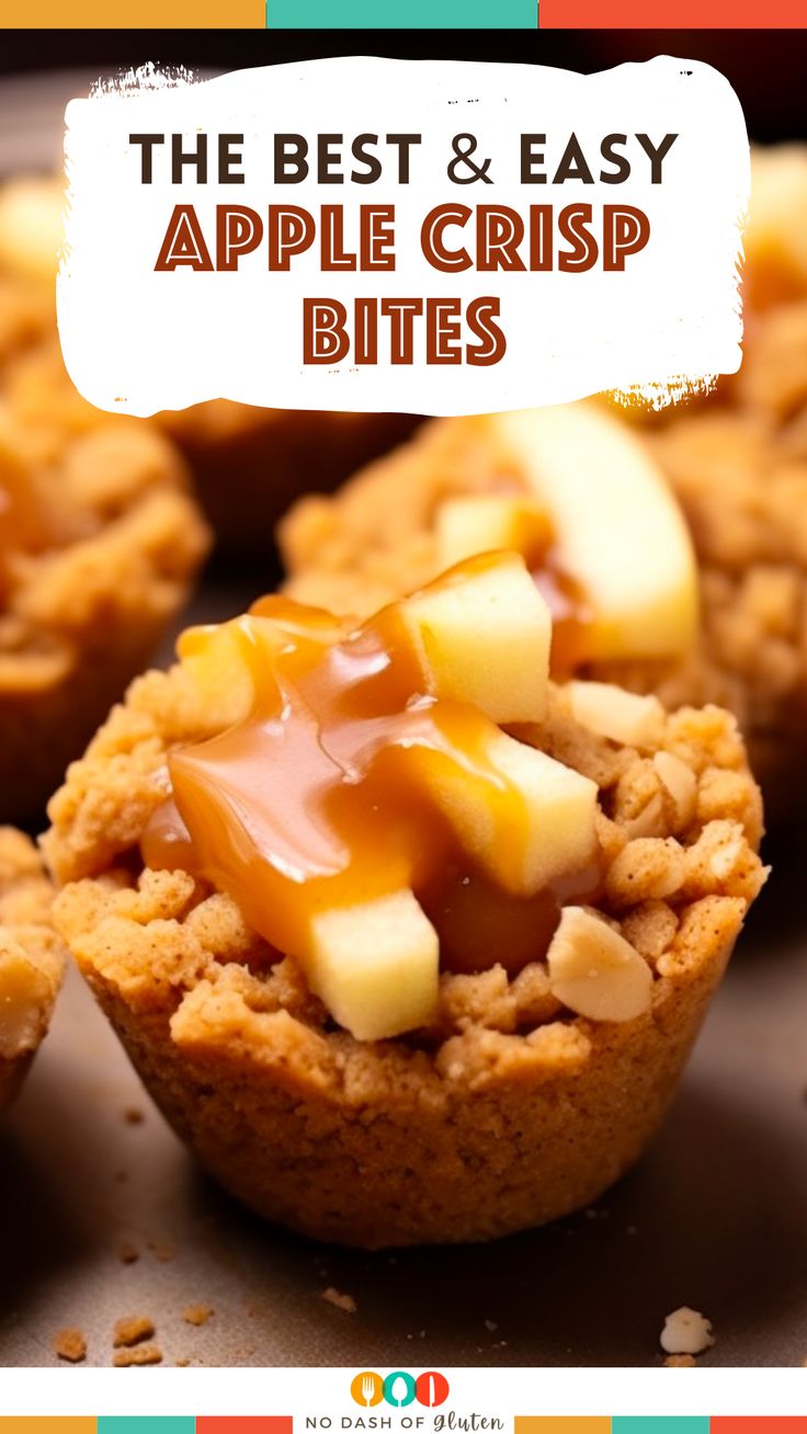 the best and easy apple crisp bites