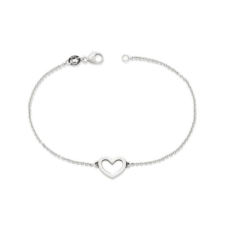 Petite Heart Link Bracelet - James Avery Dainty Sterling Silver Heart Bracelet For Everyday, Elegant Adjustable Sterling Silver Bracelet With Heart Charm, Classic Sterling Silver Heart Bracelet As Gift, Dainty Heart Bracelet In Sterling Silver White Gold, Dainty Heart Bracelet In White Gold Sterling Silver, Dainty White Gold Heart Bracelet In Sterling Silver, Minimalist White Gold Heart Bracelet With Heart Charm, Dainty White Gold Sterling Silver Heart Bracelet, Everyday White Gold Sterling Silver Heart Bracelet