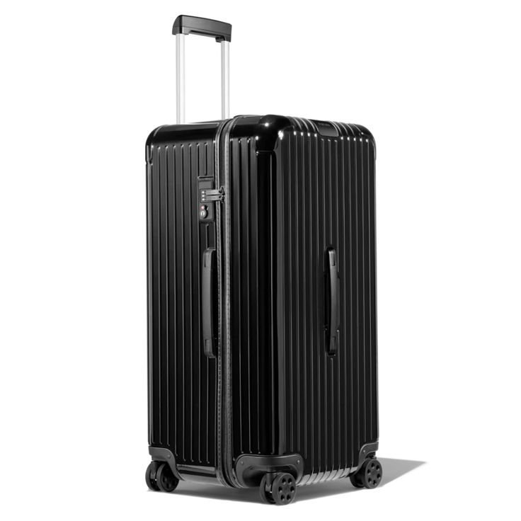 Essential Trunk Plus Large Suitcase | Black Gloss | RIMOWA Extra Large Suitcase, Olympic Airlines, Rimowa Essential, Rimowa Luggage, Cebu Pacific, Black Trunk, Vietnam Airlines, Air China, Hard Shell Luggage