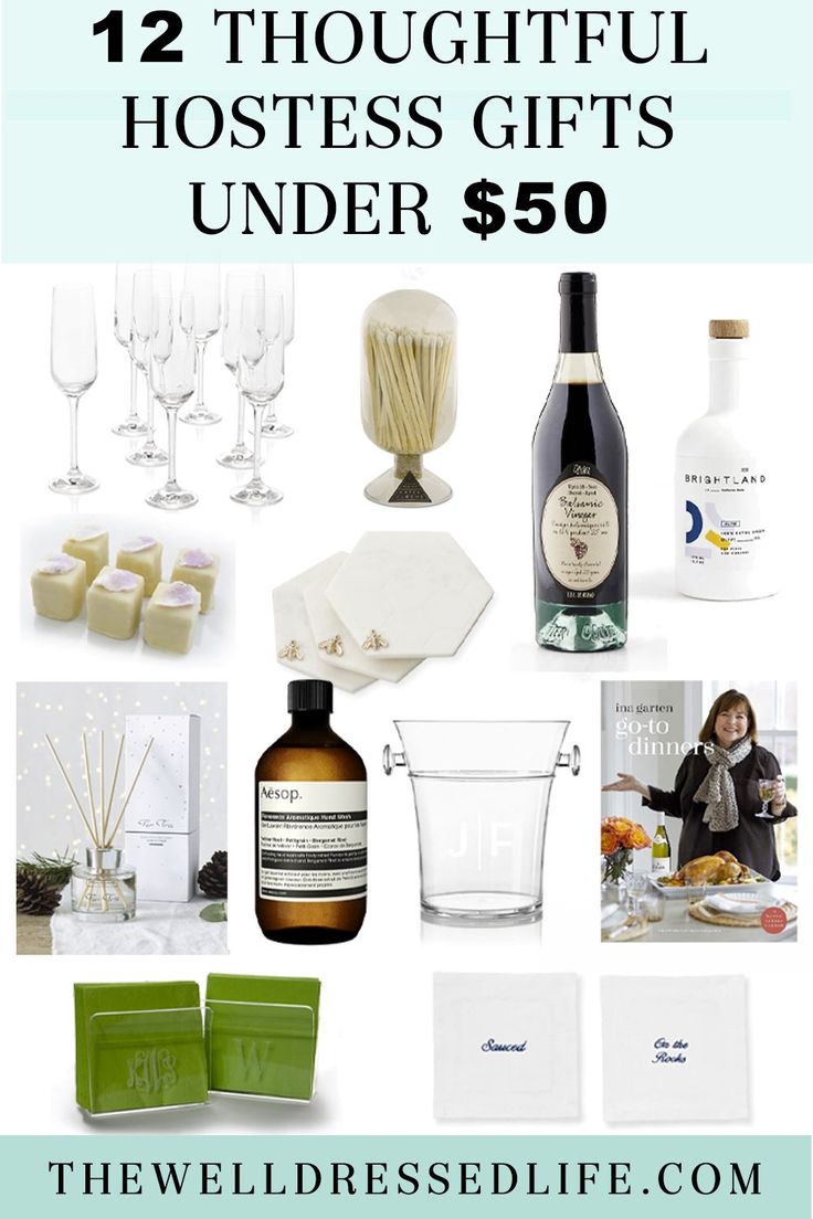 the twelve thoughtful hostess gifts under $ 50