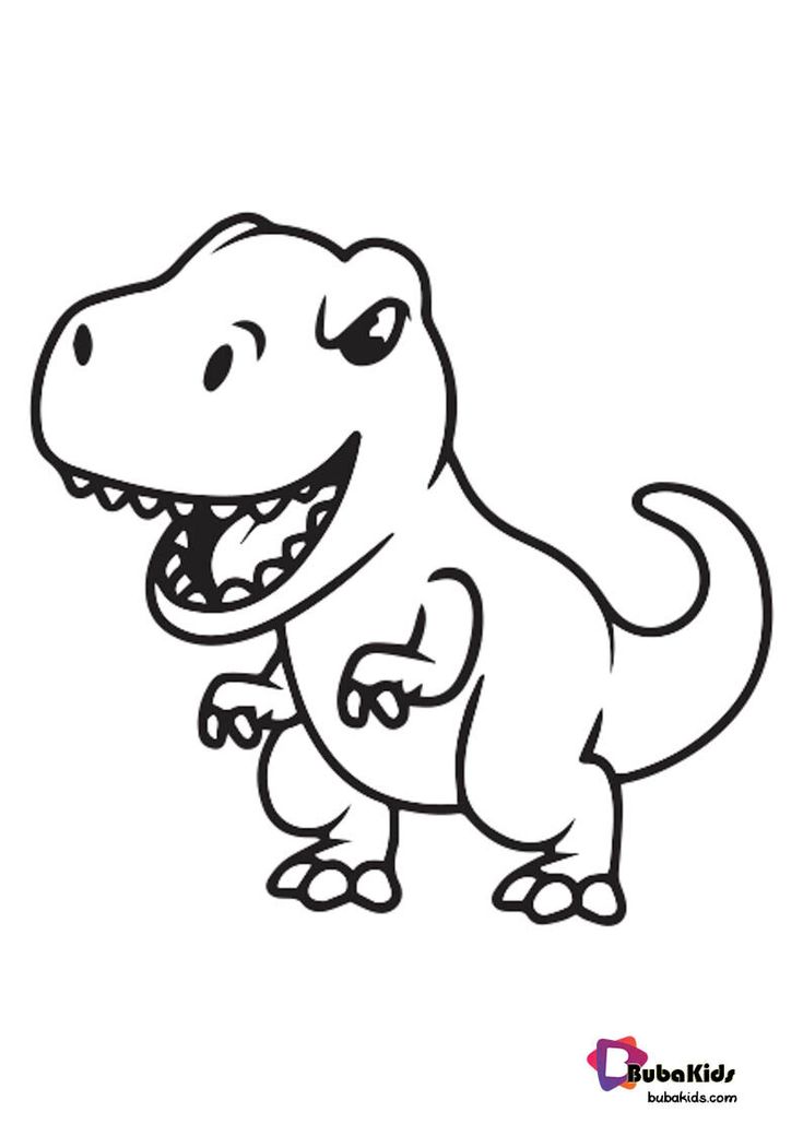 a cartoon dinosaur with its mouth open