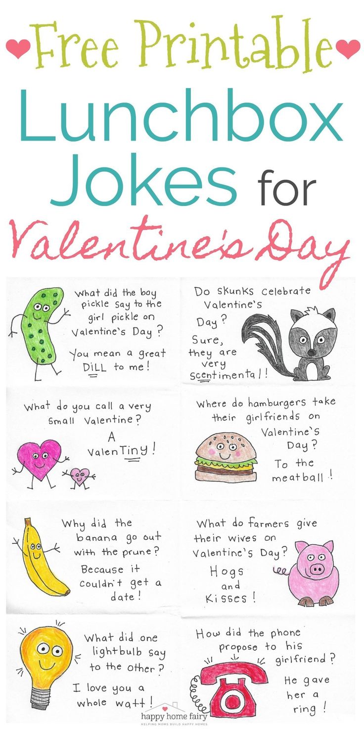 the free printable lunchbox jokes for valentine's day