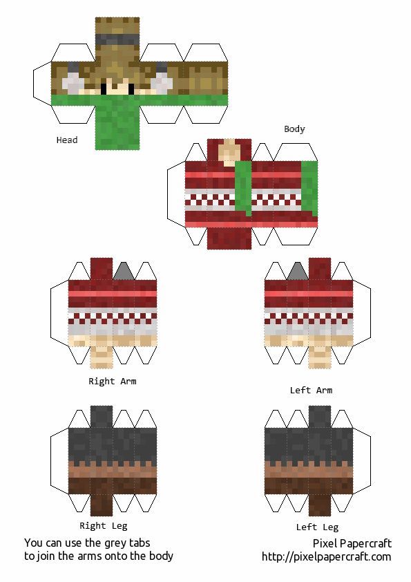 the instructions for how to make an origami minecraft creeper paper toy