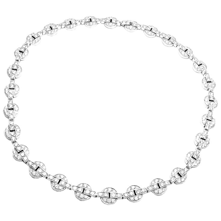 Cartier Diamond, White Gold Necklace, White Gold Necklaces, Round Brilliant Cut Diamond, Brilliant Cut Diamond, White Gold Diamonds, Round Brilliant, Diamond White, Cartier