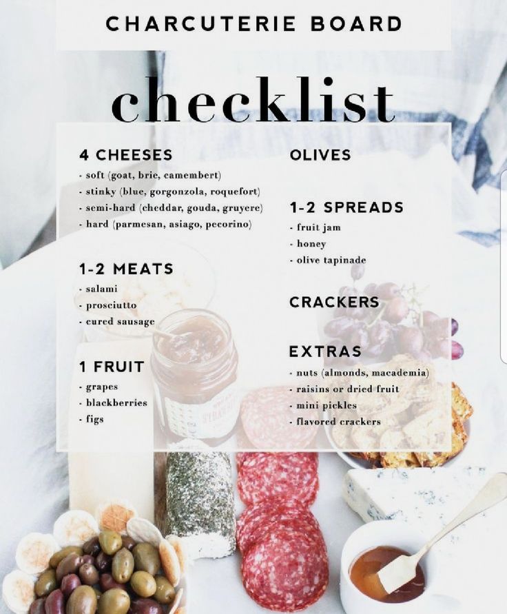 a recipe for charcuterie board is shown with the ingredients to make it look like an appetizer