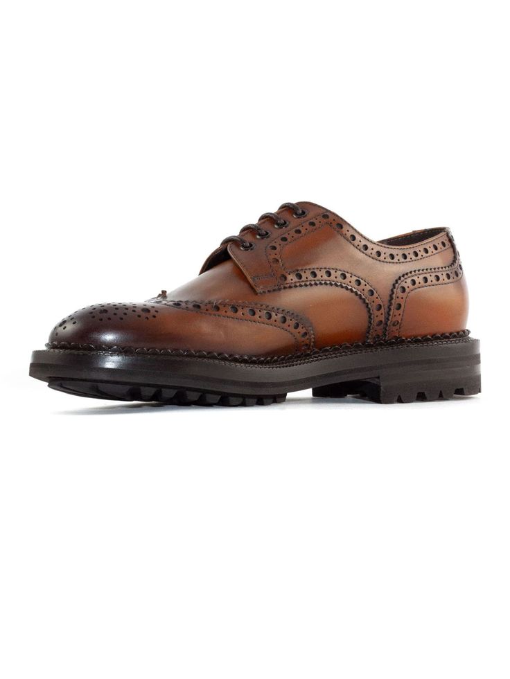 Burnt-effect brown leather lace-up derby, dovetailed, waxed cotton lace-up closure, rubber bottomComposition: Leather, 100% Brown Goodyear Welted Lace-up Derby Shoes, Brown Goodyear Welted Oxford Lace-up Shoes, Goodyear Welted Calf Leather Lace-up Shoes, Brown Lace-up Brogue Shoes With Cap Toe, Brown Cap Toe Lace-up Shoes With Leather Sole, Brown Lace-up Dress Shoes With Brogue Detailing, Brown Wingtip Lace-up Shoes In Calf Leather, Brown Goodyear Welted Lace-up Leather Shoes, Brown Goodyear Welted Leather Lace-up Shoes