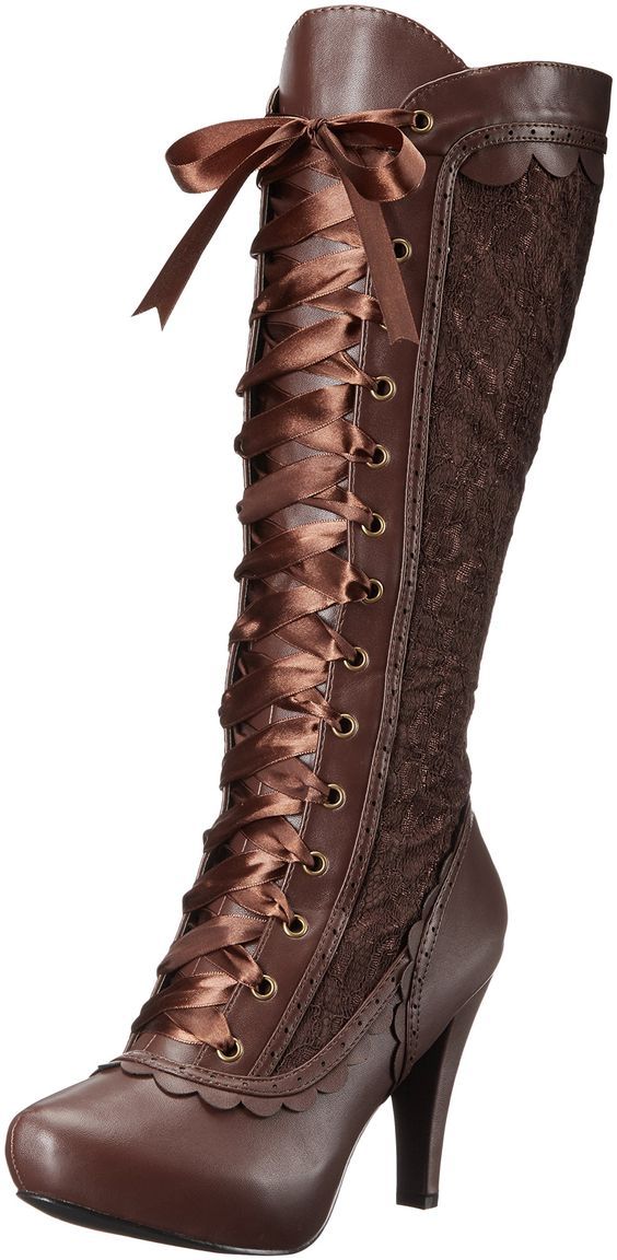 PRICES MAY VARY. Victorian boot Steampunk Boots, Pirate Boots, Granny Boots, Victorian Boots, Ellie Shoes, Pirate Woman, Costume Shoes, Vintage Boots, High Heel Boots