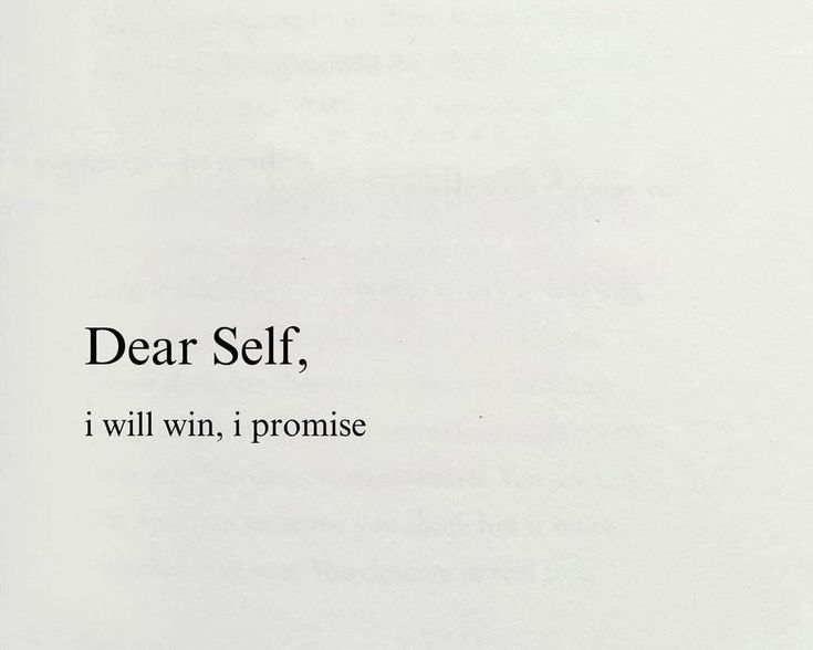 an open book with the words dear self, i will win, i promise