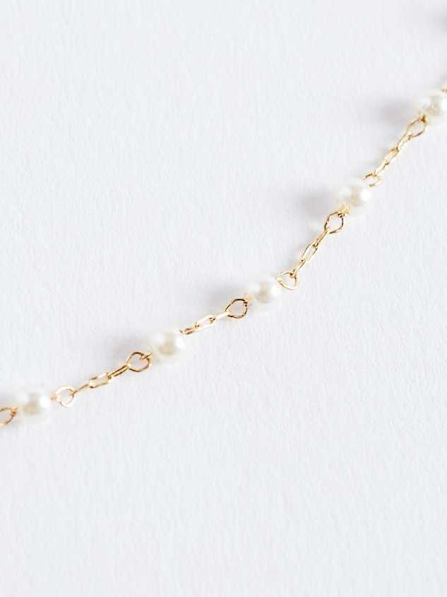 Pearly Girl Necklace | Altar'd State Chic Adjustable Pearl Necklace, Trendy Adjustable Multi-strand Jewelry, Elegant Multi-strand Delicate Chain Jewelry, Chic White Choker Jewelry, Adjustable Delicate Chain Choker Charm Necklaces, Adjustable Delicate Chain Charm Choker, Minimalist Choker Jewelry With Adjustable Length, Adjustable Minimalist Chain Necklace Choker, Minimalist Adjustable Choker Jewelry