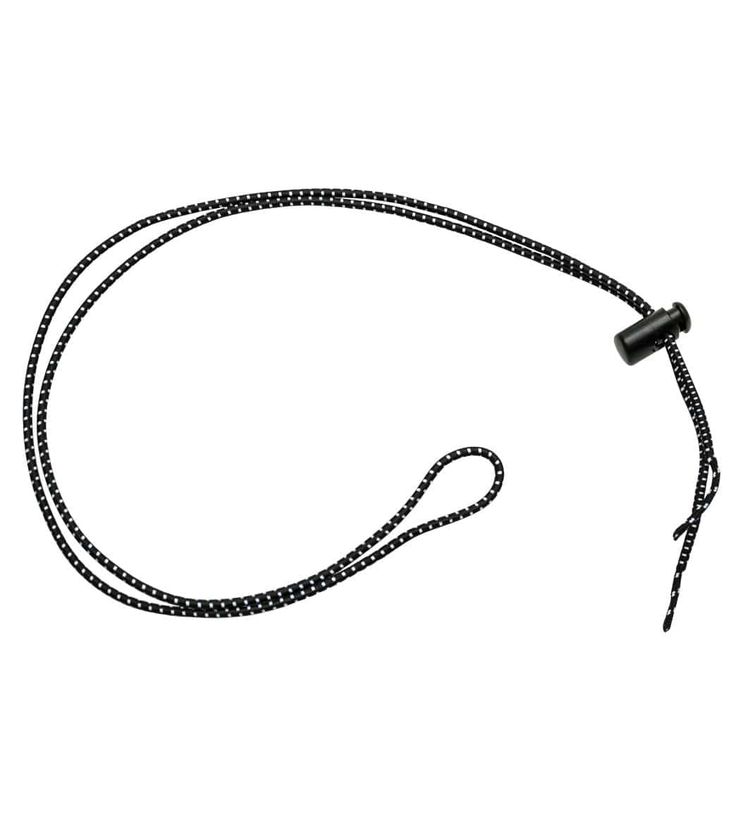 a black and white photo of a lanyard with a cord attached to the lanyard