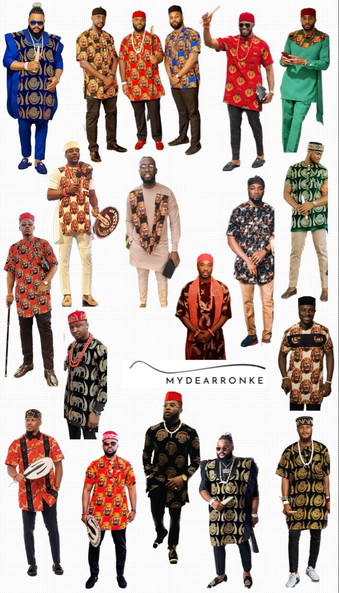 Igbo Men Attire, Igbo Style For Men, Igbo Traditional Attire For Men, Igbo Men Traditional Wear, Etibo Styles For Men, Men Traditional Wear Nigerian, Igbo Attire, Igbo Traditional Wedding, Futurism Fashion