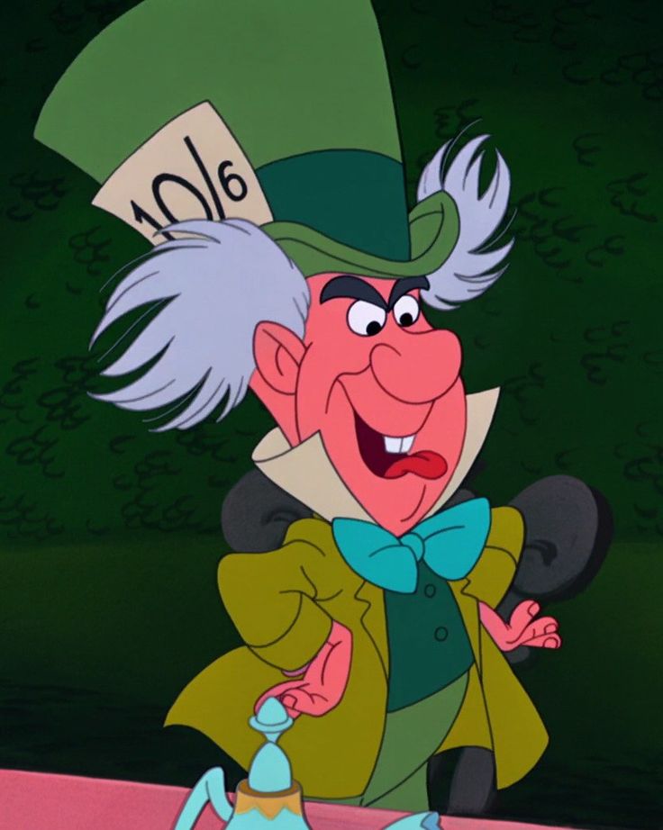 the mad hatter from disney's animated movie