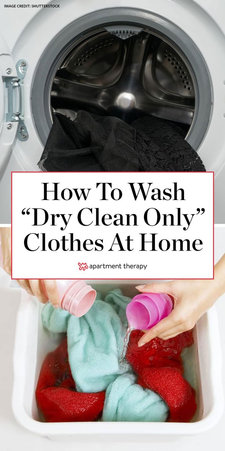 how to wash dry clean only clothes at home