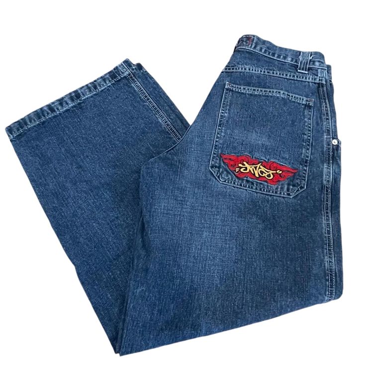 Size: 34" x 32" Condition: Some fraying on bottom hems. See pics...SOLD AS IS Color: BlUE Brand: JNCO Date: 1990s Material: cotton Jnco Jeans, Streetwear 90s, Y2k Baggy, Skateboard, Art Collection, Wide Leg, Bathing Beauties, Gender Neutral, Adult Outfits