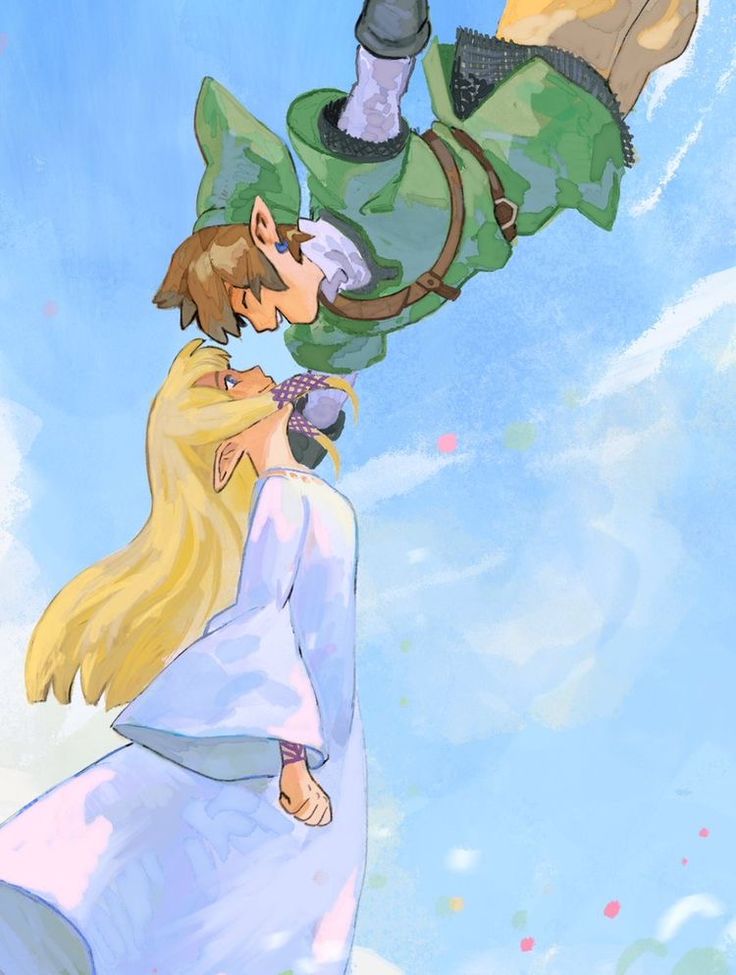 Link x Zelda 💛 | Zelda art, Legend of zelda breath, Legend of zelda image.