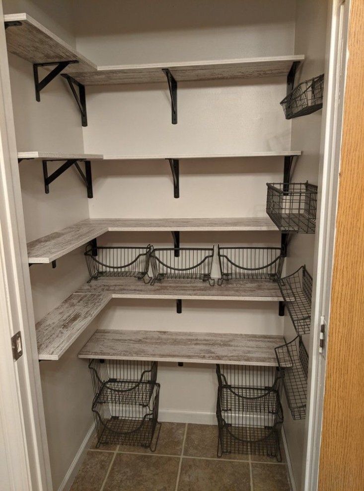 Pantry Remodel | Pantry Shelving Ideas Walk In #pantry #organization Remodel Pantry, Under Stairs Pantry, Pantry Renovation, Pantry Closet Design, Pantry Layout, Pantry Decor, Farmhouse Pantry, Pantry Room, Desain Pantry